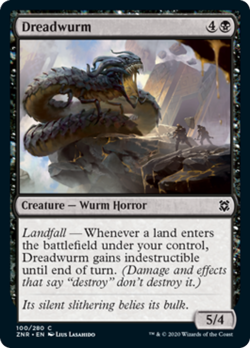 Dreadwurm FOIL Zendikar Rising NM Black Common MAGIC THE GATHERING CARD ABUGames - Image 1