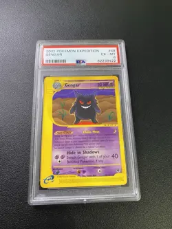Pokemon TCG Gengar Expedition 2002 Non-Holo Card 48/165 PSA 6 EX-Mint - Image 1