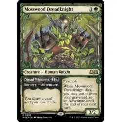 MOSSWOOD DREADKNIGHT (SHOWCASE) X4 Wilds Of Eldraine WOE Magic MTG MINT CARD - Image 1