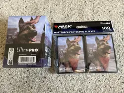 Fallout Dogmeat Matte Sleeves & 100+ Deck Box Ultra Pro Magic The Gathering - Image 1