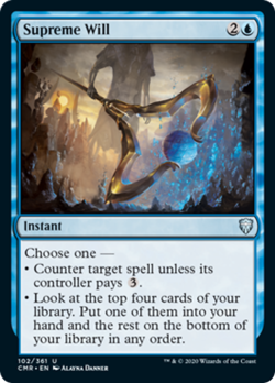 Supreme Will FOIL Commander Legends NM Blue Uncommon MAGIC MTG CARD ABUGames - Image 1