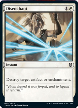Disenchant FOIL Zendikar Rising MINT White Common MAGIC GATHERING CARD ABUGames - Image 1