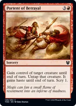 Portent of Betrayal FOIL Theros Beyond Death NM Red Common MAGIC CARD ABUGames - Image 1