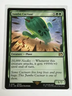 Jumbo Cactuar 191 MTG Final Fantasy 2025 Near Mint Non Foil Rare - Image 2