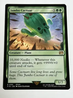 Jumbo Cactuar 191 MTG Final Fantasy 2025 Near Mint Non Foil Rare - Image 4