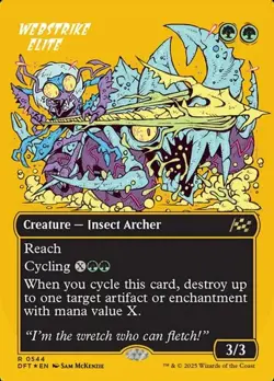 Webstrike Elite - First-Place Foil Extended Art DFT NM MTG - Image 1