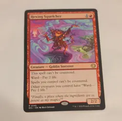 Magic: The Gathering Hexing Squelcher Creature ECL 014S PROMO - Image 1