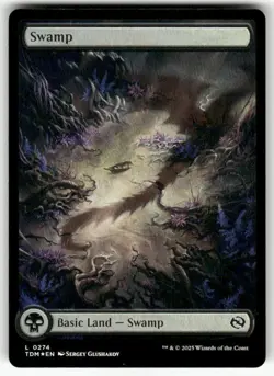 MTG | Swamp (#274) (Full Art) FOIL | (NM) Tarkir: Dragonstorm - Image 1