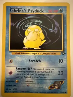 Pokemon Sabrina's Psyduck Gym Challenge #99/132 Regular Card - Image 1