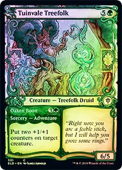 Tuinvale Treefolk / Oaken Boon (Showcase) FOIL Throne of Eldraine MINT ABUGames - Image 1