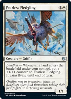 Fearless Fledgling FOIL Zendikar Rising NM White Uncommon MAGIC CARD ABUGames - Image 1