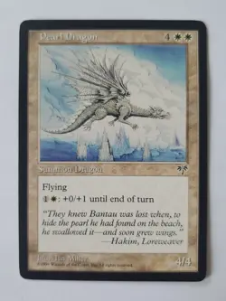 Magic the Gathering Mirage Pearl Dragon - Image 1