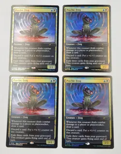 MTG: Secrets Of Strixhaven 4x PSYCHIC FROG FOIL STORE CHAMPIONSHIP Mint - Image 1