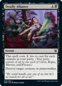 Deadly Alliance FOIL Zendikar Rising NM Black Common MAGIC MTG CARD ABUGames - Image 1