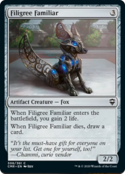Filigree Familiar FOIL Commander Legends NM Artifact Common MAGIC CARD ABUGames - Image 1