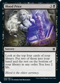 Blood Price FOIL Zendikar Rising NM Black Common MAGIC GATHERING CARD ABUGames - Image 1