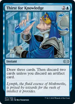 Thirst for Knowledge FOIL Double Masters NM Blue Uncommon MAGIC CARD ABUGames - Image 1