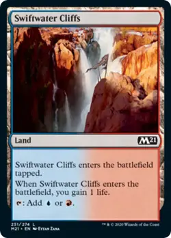 Swiftwater Cliffs FOIL Core Set 2021 / M21 NM Land Common MAGIC CARD ABUGames - Image 1