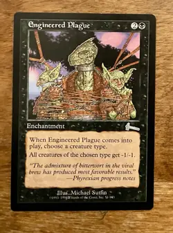 MTG Magic the Gathering Engineered Plague Urza's Legacy NM/MT - Image 1