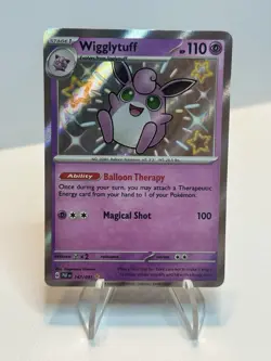 Wigglytuff 147/091 SV: Paldean Fates Shiny Rare Holo Pokemon TCG English - Image 1