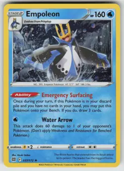 Empoleon (Cosmos Holo) Holo Rare Miscellaneous Cards & Products 037/172 Pokemon - Image 1