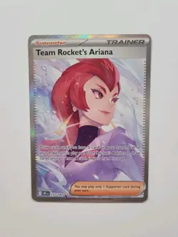 Pokemon Destined Rivals Team Rockets Ariana Special Illustration Card 237/182 LP - Image 1