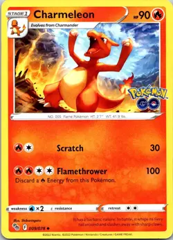 Charmeleon - 009/078 - Pokemon GO - Regular - Image 1