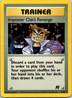 IMPOSTER OAK'S REVENGE - 76/82 - TEAM ROCKET - - HP - Image 1