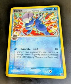 Pokemon Bagon Delta Species 43/101 Dragon Frontiers LP - Image 1
