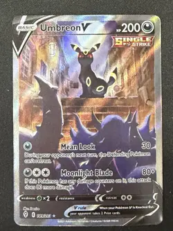 Umbreon V - 189/203 - Full Art Ultra Rare PL/MP, English Pokemon Evolving Skies - Image 1