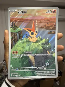 JUMBO Victini 208 Victini Box Promo Holo Full Art NM Pokemon Card 2025 - Image 1