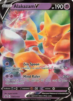 Alakazam V SWSH083 Holo Promo Sword & Shield Promo Pokemon Near Mint - Image 1