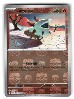 Larvesta 015/086 Masterball Black Bolt Pokemon TCG - Image 1