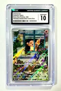 Pokemon Charmander Black Star Promo Cgc 10 Obsidian Flame - Image 1