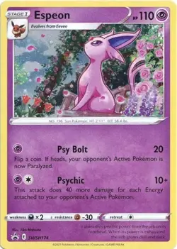 Espeon SWSH174 Holo Promo Sword & Shield Promo Pokemon Near Mint - Image 1