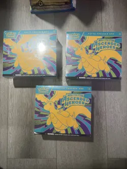 Pokemon Ascended Heroes Elite Trainer Box ETB Lot Of 3 IN HAND BRAND NEW SEALED - Image 1