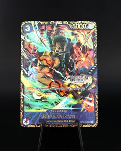 Roronoa Zoro OP01-025 Treasure Cup PROXY CARD- ENGLISH- High Quality Texture - Image 1