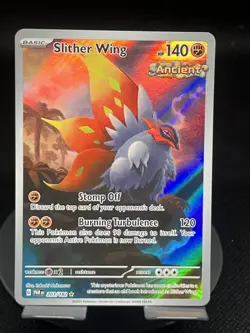 Pokemon TCG Slither Wing 203/182 Paradox Rift Illustration Rare NM - Image 1