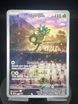 Pokemon TCG Teal Mask Ogerpon 123 SV Black Star Promo NM - Image 1