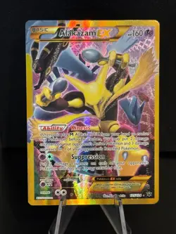 Alakazam EX 125/124 Secret Rare Fates Collide Pokemon LP - Image 1