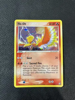Ho-Oh 27/115 Rare COSMOS Holo EX Unseen Forces Near Mint Pokemon - Image 1
