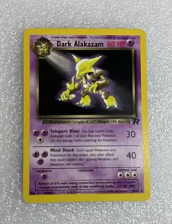 Pokemon Team Rocket Base Set Dark Alakazam 18/82 Non-Holo - Lp *Free Ship* - Image 1