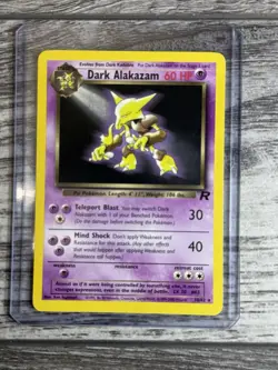 Pokemon Team Rocket Base Set Dark Alakazam 18/82 Non-Holo - Lp *Free Ship* - Image 2