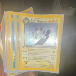 Pokemon TCG Team Rocket Dark Magneton 11/82 Foil English 2000 Pikachu - Image 1