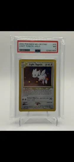 Pokemon TCG Light Togetic Neo Destiny Holo Card 15/105 Unlimited Rare Vintage NM - Image 1