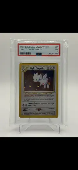 Pokemon TCG Light Togetic Neo Destiny Holo Card 15/105 Unlimited Rare Vintage NM - Image 2