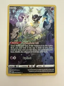 Pokemon Mew Crown Zenith: Galarian Gallery Holo Rare GG10/GG70 - Image 1