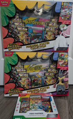 Pokemon Ascended Heroes Premium Poster Collection Pair (2) + First Partner - Image 1