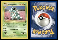NIDOQUEEN 23/64 RARE JUNGLE POKEMON HP - Image 1