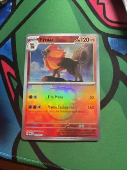 Pokemon Pyroar 016/131 Prismatic Evolutions Masterball Reverse Holo NM - Image 1
